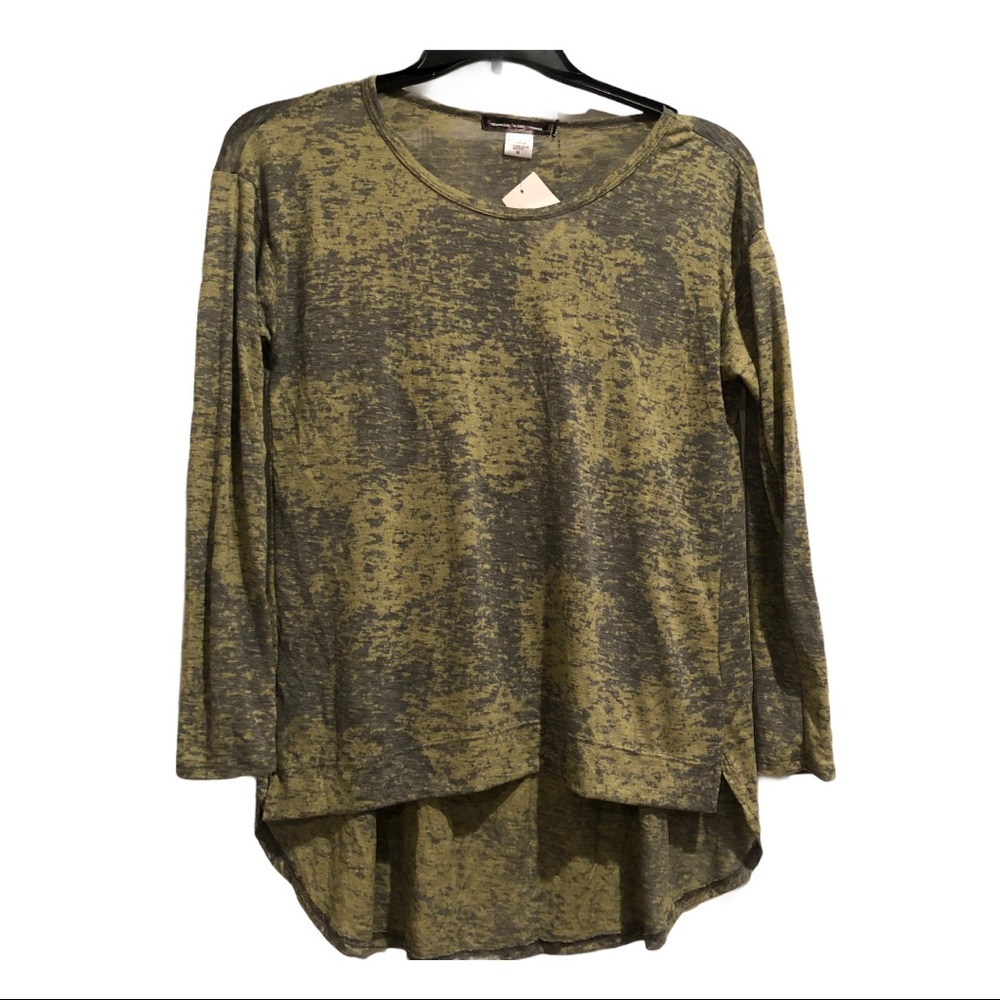 HiLo Neon Yellow/Gray Oversized Tunic